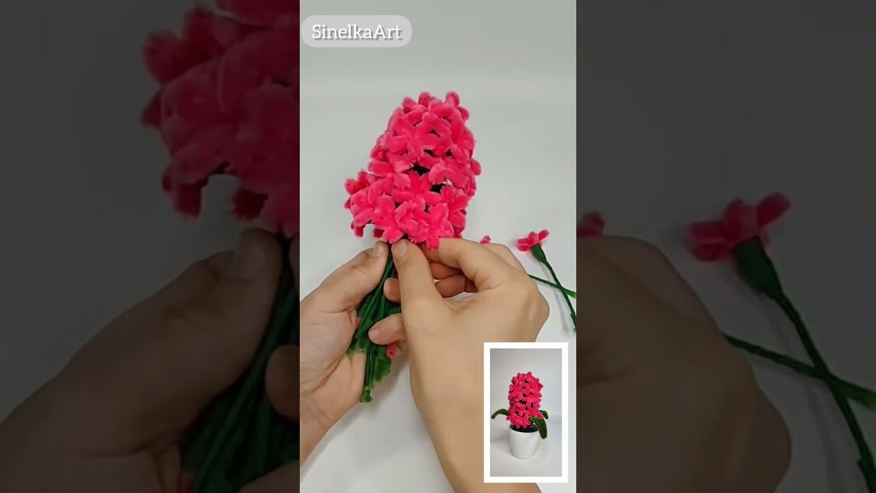 Гиацинт своими руками  Cleaner /  DIY / Tutorial / Синельная проволока мастер класс
