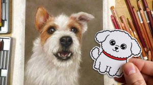 Реалистичная собака пастелью 🖌️ | Пошаговое рисование | Арт-релакс без слов