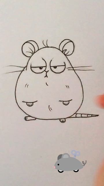 Давайте нарисуем забавную мышь 🐁