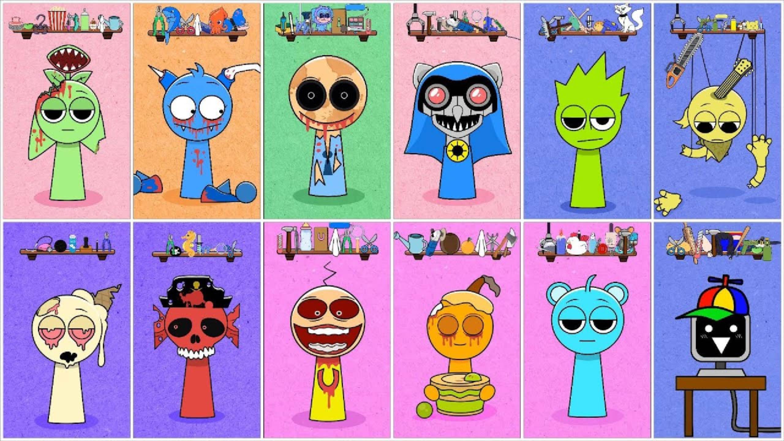 Спринклирование НА ВСЕХ этапах | Сборник Incredibox