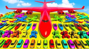 Машинки летают и прыгают! Развивающие мультики Машины помощники. Мультфильмы про машинки