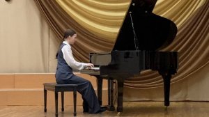 Капустина Полина, 16 лет, И.С.Бах Трехголосная инвенция ми минор