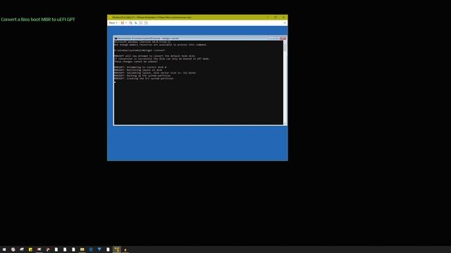 Convert BIOS MBR To UEFI GPT With MBR2GPT ⮜iDATUS⮞