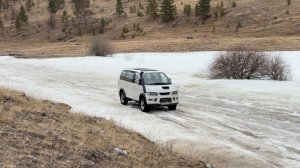 Преодолеваем наледь. Крестовая, 27 апреля 2025