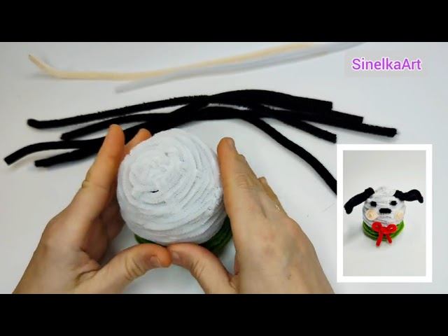 Кавайная собака /  DIY / Tutorial / Синельная проволока мастер класс