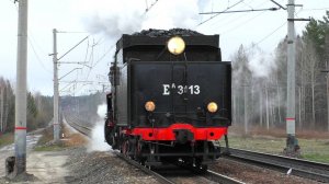 Паровоз Еа-3113 следует резервом через о.п. Огородная