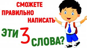 как правильно написать ЭТИ ТРИ СЛОВА?  русский язык #русский_язык #орфография #правописание