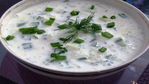 Окрошка на кефире