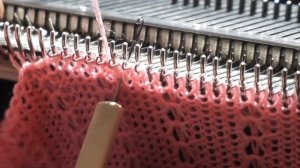 Как закрыть петли на вязальной машине. сильвер рид 840. s