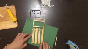 #санки  #дедмороз #своимируками  из палочек  #поделка на