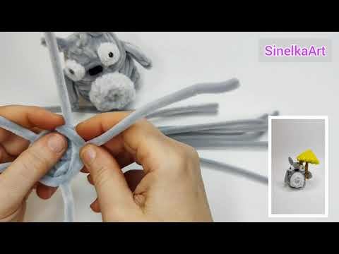 Тоторо поделка своими руками / Pipe Cleaner /  DIY / Tutorial / Синельная проволока мастер класс