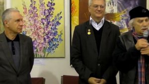 Открытие совместной художественной  выставки «Осенний вернисаж», ч. I