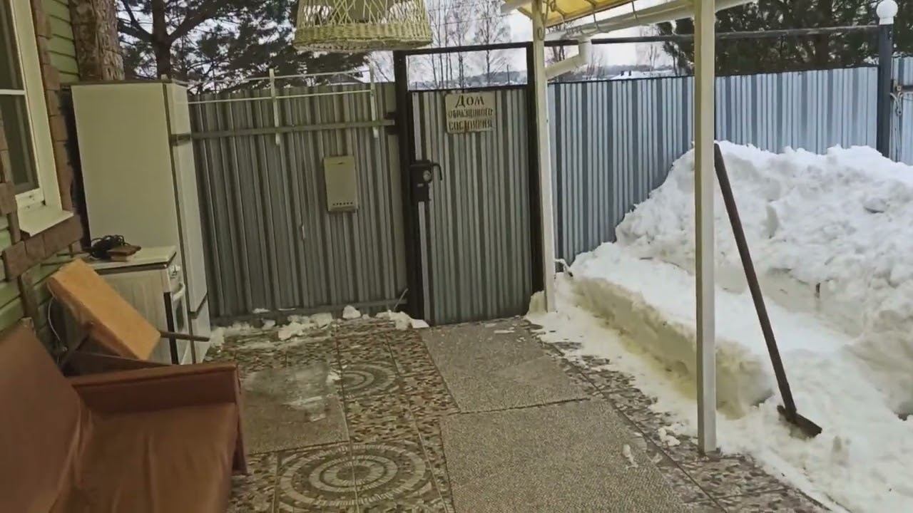 Наша открытая ТЕРРАСА после зимы.#shorts