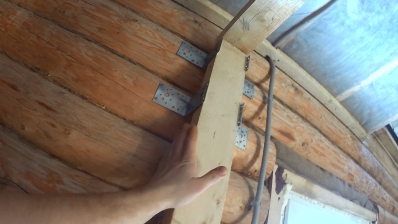 Каркасная перегородка в срубе смотреть онлайн