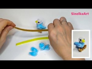 Попугай поделка своими руками / Pipe Cleaner /  DIY / Tutorial / Синельная проволока мастер класс