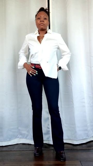 HOW TO WEAR WHITE BUTTON DOWN & JEANS! #ootd #fashion смотреть онлайн