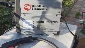 Купил QUATTRO ELEMENTI аппарат полуавтоматической сварки, инвертор Multi Pro 1700 165A