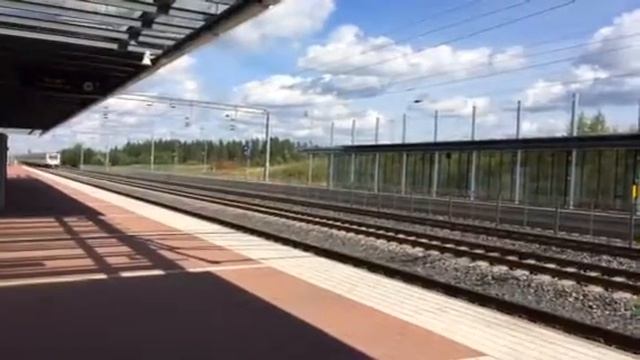Allegro high speed train passing by Mäntsälä