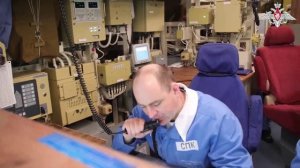 Ракетная стрельба атомного подводного крейсера «Красноярск»