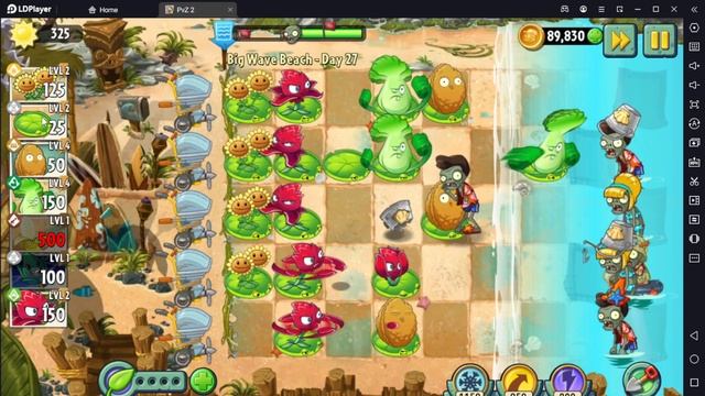 Растение против Зомби 2/PvZ2 Adventure Big Wave Beach Day 27/Большая Пляжная Волна День 27 смотреть онлайн