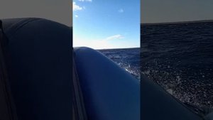 ПВХ лодка гладиатор Е 380 НДНД по волне на Бурейском вод
