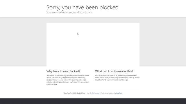 Discord Sorry, you have been blocked как исправить смотреть онлайн