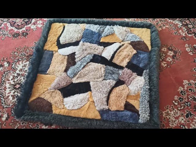 Коврик из меха своими руками.