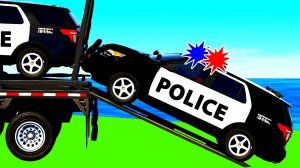 Мультики для детей с полицейскими машинами и автобусом для малышей и детскими песнями