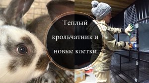 Теплый крольчатник: Как мы сделали клетки и ухаживаем за кроликами