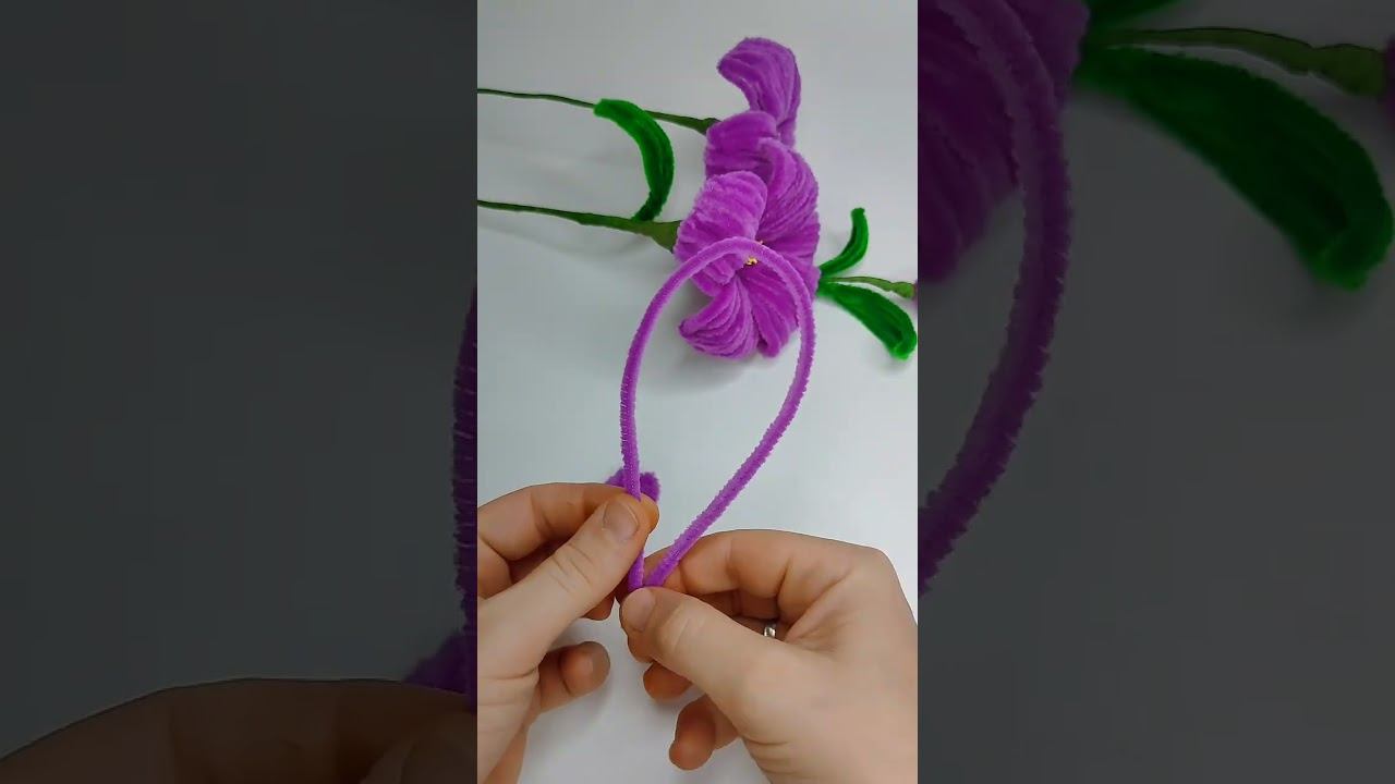 Цветы из синельной проволоки Синельная проволока мастер класс