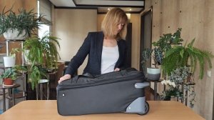 Дорожная сумка на колесах Polar П7123 черная