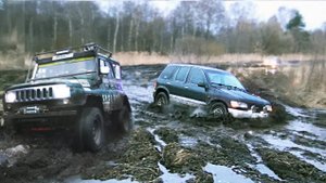 KIA Sportage за УАЗами в раскисшее поле, реально? Разведка боем, грязь, поле, вода