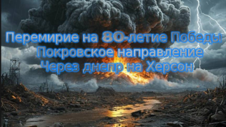 Новости СВО Сегодня- Перемирие на 80-летие Победы. Покровское направление. Через днепр на Херсон