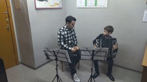 Открытый урок преподавателя Дубовицкого А. В., баян, 2 класс