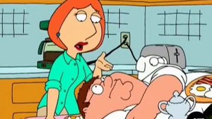 Питер Гриффин пришел домой пьяный и упал со стола (1 сезон / 1 серия / Гриффины / Family guy)