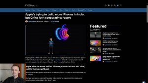 Подборка экономических новостей. Китай не отпускает Apple  в Индию
