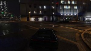 GTA V: Los Santos Rainy Night Driving **4K** ASMR sleep, relax, study, work