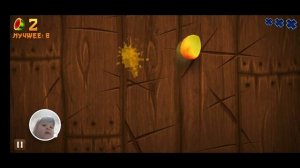 FRUIT NINJA Фруктовый ниндзя(Эвелина играет первый раз)
