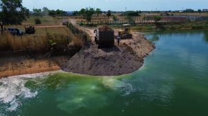 Строительство, засыпка, один из прошлых объектов, обзор другой ракурс