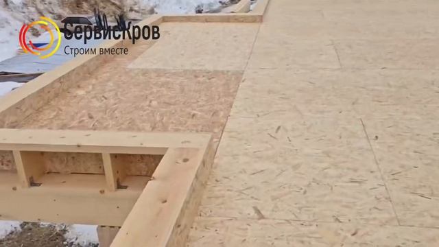 Плоская кровля из ПВХ мембраны по OSB плите.