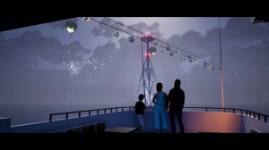 Архитектурное освещение канатной дороги