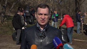 Мэр Новосибирска Максим Кудрявцев принял участие в общегородском субботнике