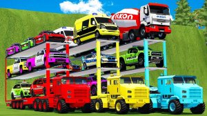 Машинки летают и прыгают! Развивающие мультики Машины помощники. Мультфильмы про машинки