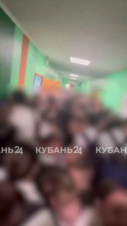 Сильная давка образовалась в коридоре сочинской школы