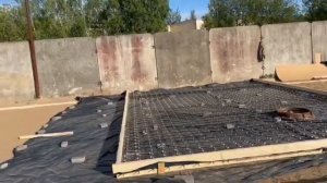 Армирование небольшой площадки при помощи композитной сетки BASIS