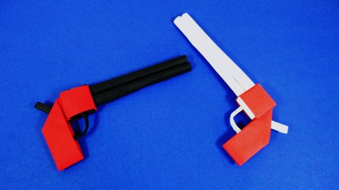 Как сделать пистолет из бумаги. Оружие из бумаги своими руками