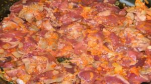 Куриная печень в сметанном соусе