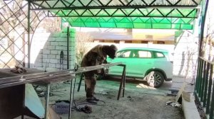 Откатные ворота своими руками 1 серия.