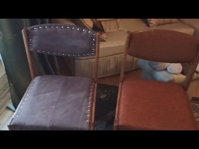 Реставрация старых стульев - смена покрытия. Как просто отреставрировать старый стул своими руками.