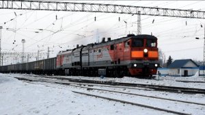 Тепловоз 2ТЭ10М-3261. Отправление на Бийск. Звук 10Д100.
